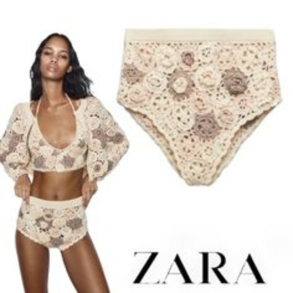 Zara Limited Edition Crochet Shorts